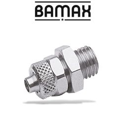 GAV Straight Conical 1/4 M Push In Fitting For 6mm Hose